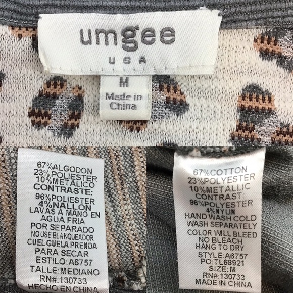 Umgee Button Down Leopard Print Corduroy Top - Picture 13 of 14